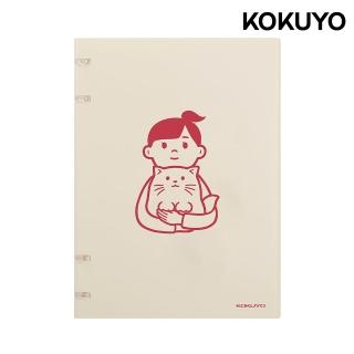 【KOKUYO】Noritake聯名Ⅲ4孔活頁本U罫10枚A5 紅