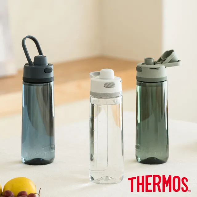 【THERMOS 膳魔師】買1送1_美國製彈蓋輕水瓶710ml 共2入(TP4329)