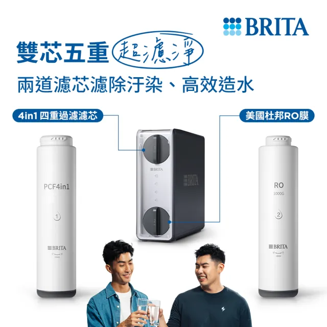 【BRITA】官方直營mypure GR1000 RO直輸淨水系統 萬元級最大水量 水速提升70% 旗艦升級版