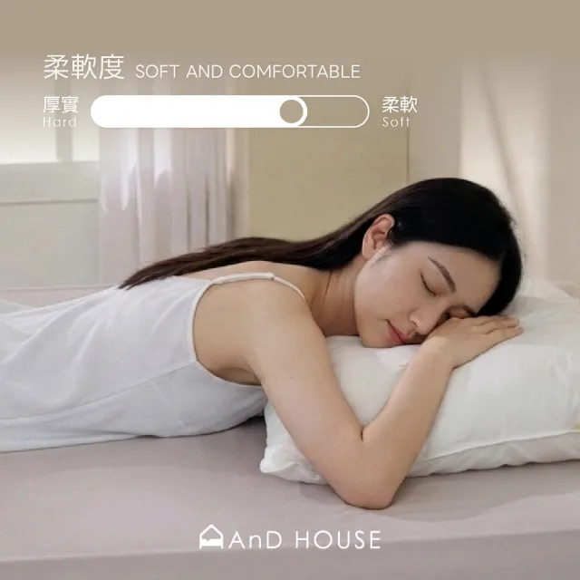 【AnD HOUSE 安庭家居】日本大和防螨抗菌壓縮枕一入(吸濕排汗/台灣製/枕頭)