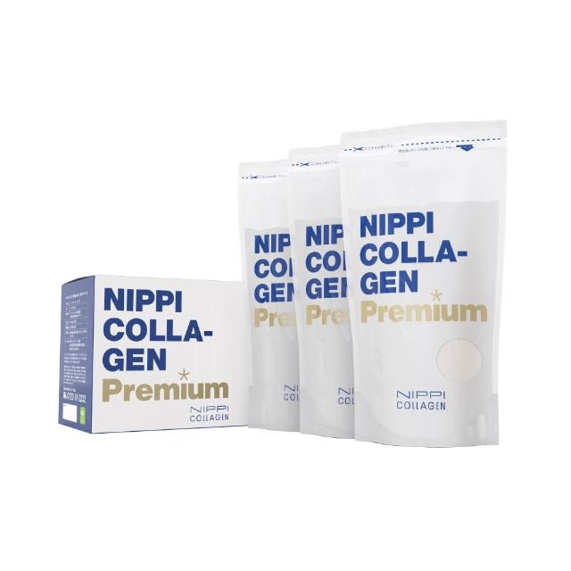 【NIPPI】Premium100%純膠原蛋白胜肽白金版 100gX3包(60天份/世界第一膠原蛋白/無雌激素/緩釋型)