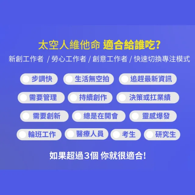 【好好生醫】太空人維他命補充包二入組30顆/包（父親節限時優惠、國際專利青春 SOD、日本輔酶Q10 酵母B群）