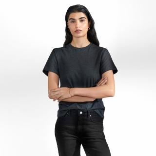 【Bread & Boxers】Crew-Neck Cotton 純有機棉女用圓領Ｔ- 深灰