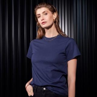 【Bread & Boxers】Crew-Neck Cotton 純有機棉女用圓領Ｔ- 海軍藍