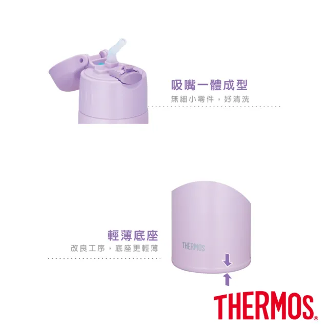 【THERMOS 膳魔師】不鏽鋼吸管真空保冷瓶550ml(FHL-551)