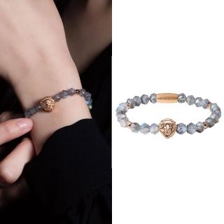 【THEODORA’S 希奧朵拉】女生手鍊｜極光守護 拉長石金獅礦石手鍊 女款(水晶手鍊 礦石手環 女手鍊 女手環)