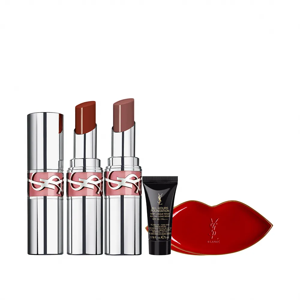 【YSL】官方直營 情挑誘光美唇2入組(水唇膏)