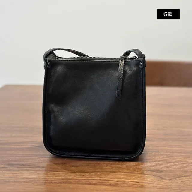 【巴黎精品】現貨+預購 真牛皮水桶包側背真皮革肩背包(外出通勤韓版斜背女包包3款a1mk11 B)