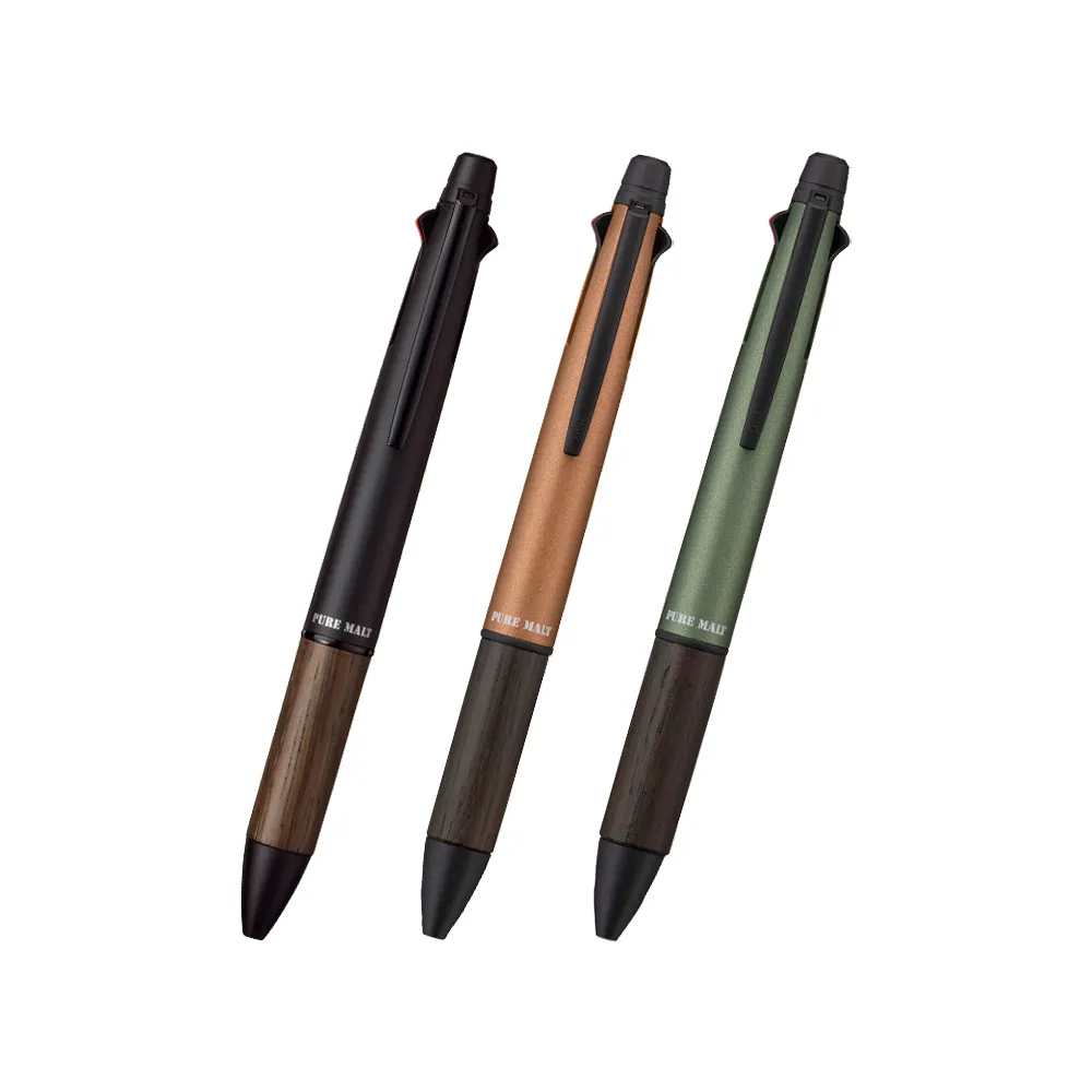 【uni】JETSTREAM 4+1橡木握把多機能溜溜筆 任選2入組 MSXE5-2005 (0.5/0.7mm)