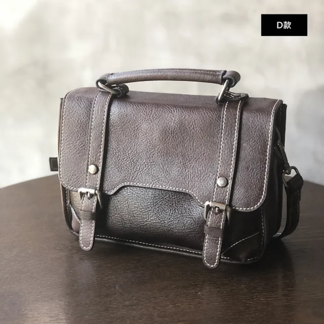 【巴黎精品】現貨+預購 真牛皮郵差包側背包真皮革小方包手提單肩背包(復古簡約斜背女包包3款a1mk14 B)