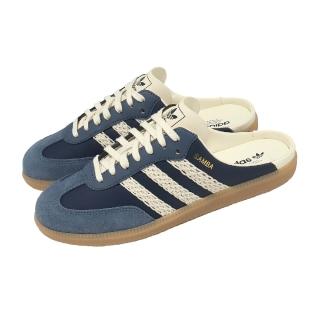 【adidas 愛迪達】懶人鞋 Samba OG Mule W 女鞋 穆勒鞋 藍 德訓鞋 膠底 休閒鞋 HP5053
