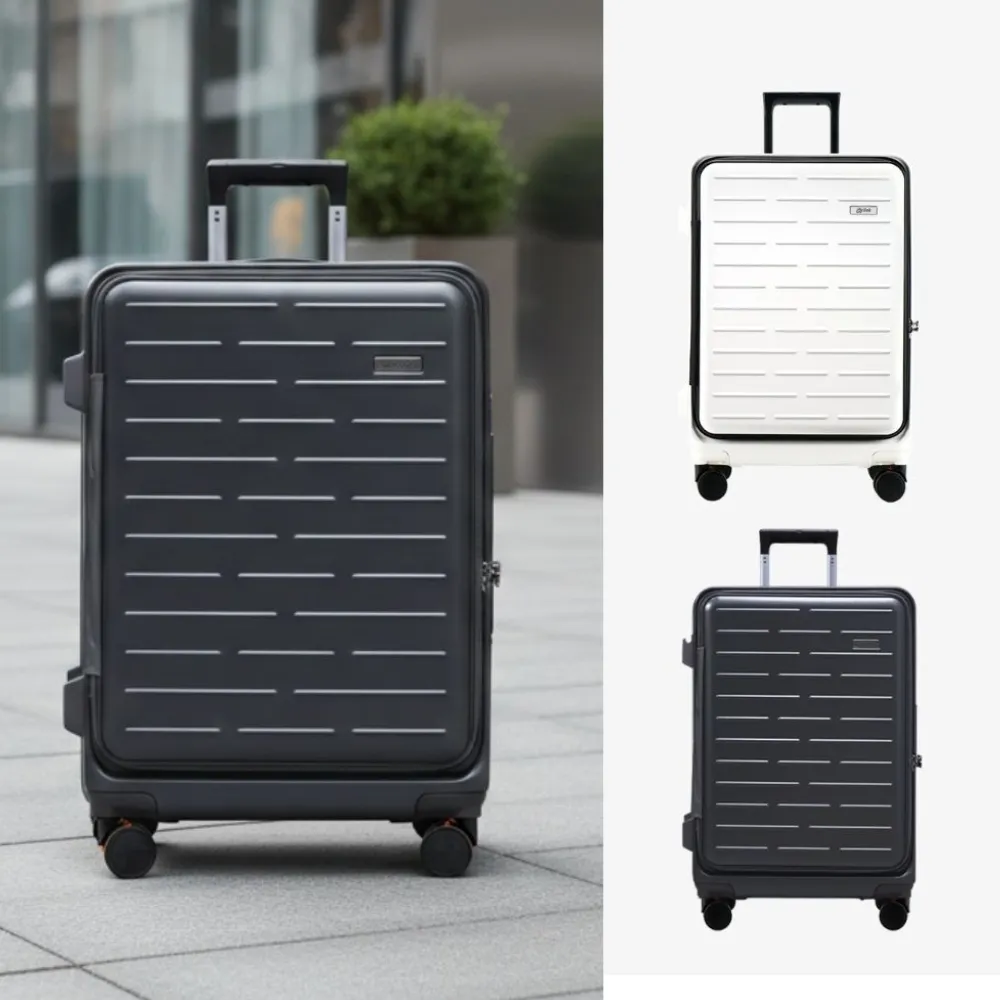 【Arlink】24吋行李箱 上掀式 TSA海關鎖  旅行箱｜防爆防水YKK拉鍊｜減震煞車輪｜100%PC材質