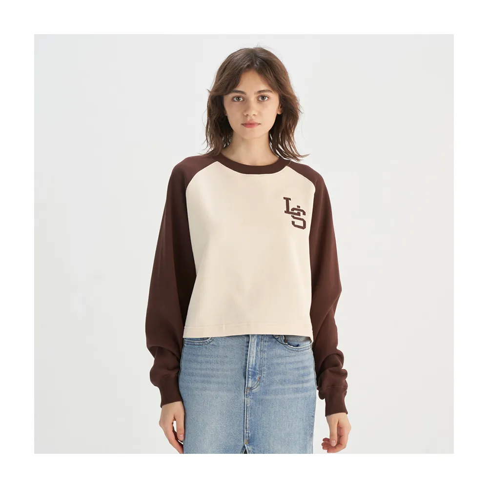 【LEVIS】女款 長袖 大學T 休閒印花 長袖上衣 熱賣單品 0016B-0001