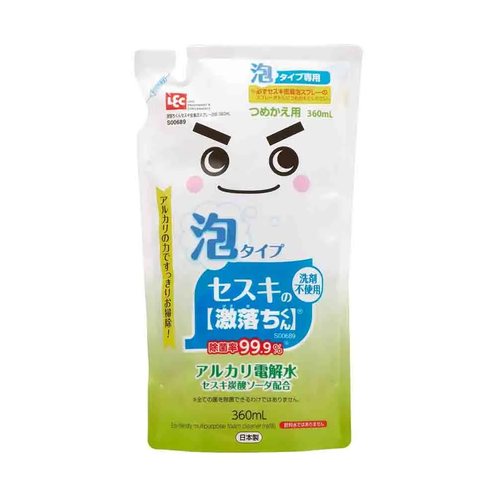 【台隆手創館】LEC激落碳酸鈉電解水-泡沫型補充包360mL(S00689)