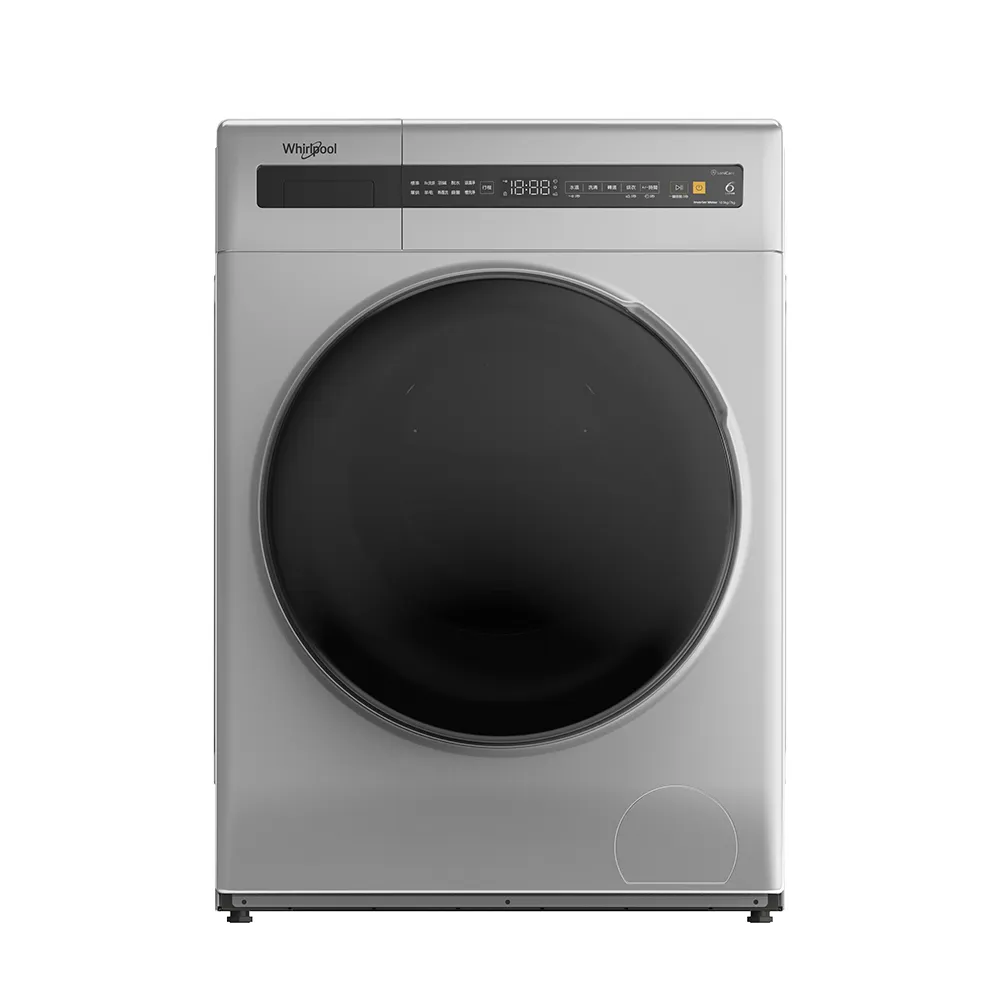 【Whirlpool 惠而浦】家電快配10.5公斤 Essential Clean洗脫烘變頻滾筒洗衣機(WWEB10701BS)