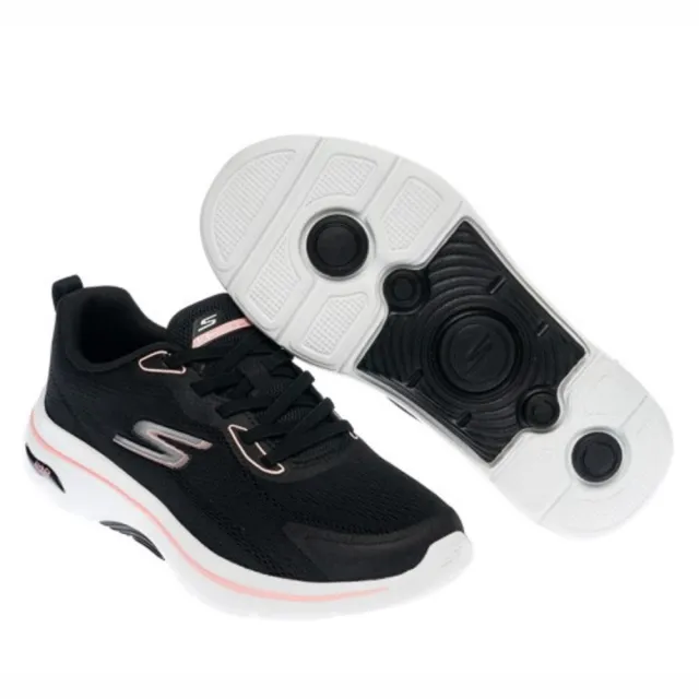 【SKECHERS】Go Walk Arch Fit 2.0 女 健走鞋 寬楦 黑(125346WBKPK)