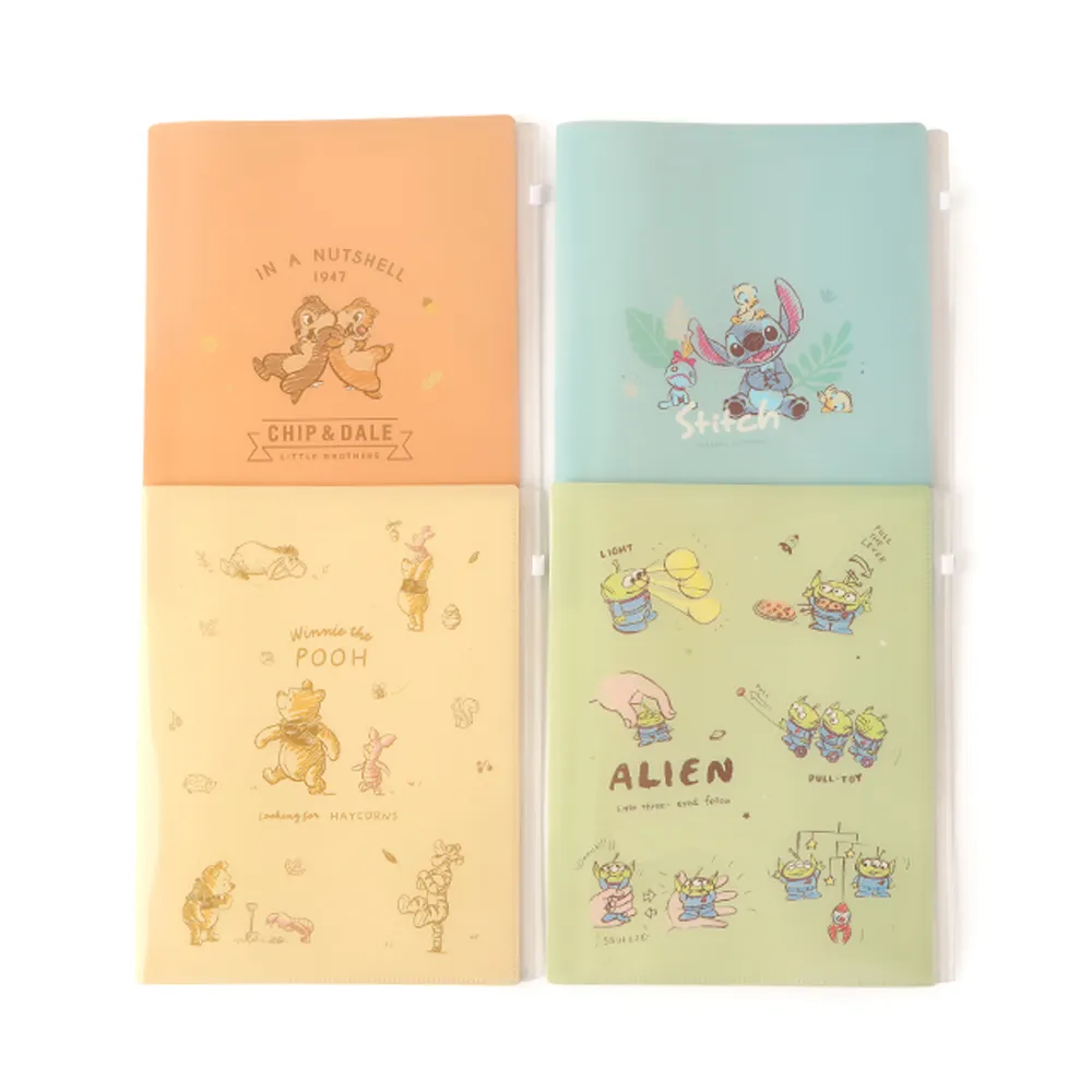 【Norns】Moomin 6+1多功能資料夾 附束帶 Norns Original Design 展開式A4 L夾 檔案夾附夾鏈袋