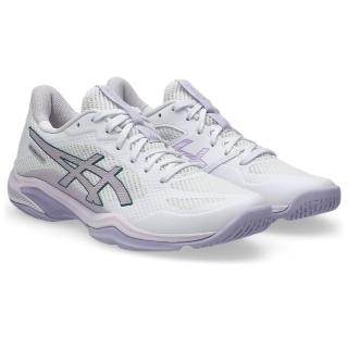 【asics 亞瑟士】羽球鞋 訓練鞋 排球鞋 女鞋 運動鞋 緩震 BLADE FF 2 白紫 1072A120-103