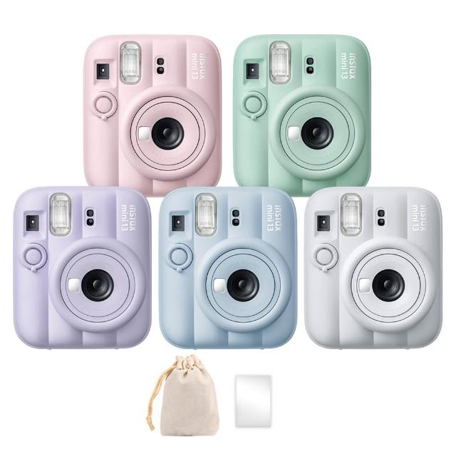【FUJIFILM 富士軟片】instax mini 13 拍立得相機 原廠公司貨(送束口袋+底片透明保護套20入)