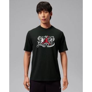 【NIKE 耐吉】短袖上衣 男 AS M J DF SPRT LASER GFX SS CR 喬丹 運動 休閒 Dri-FIT 黑 (IV2440010)