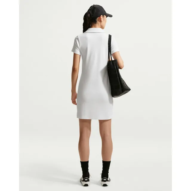 【NIKE 耐吉】春夏洋裝 女 AS W NK CHLL KNIT POLO DRESS 運動 休閒 針織 合身 白 (IO2719100)