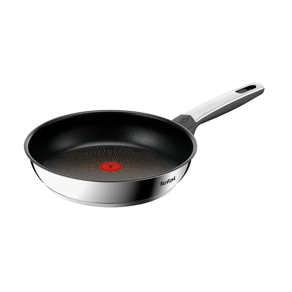 【Tefal 特福】精銳系列24cm不沾鍋平底鍋/聚油鍋(不挑爐具、IH爐可用鍋)
