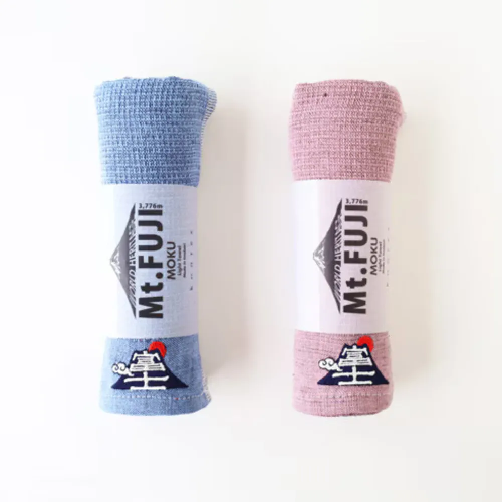 【KONTEX】原廠正貨 100%日本製 MOKU 富士山刺繡輕薄速乾透氣吸水長毛巾 運動毛巾(2色) 33x100cm