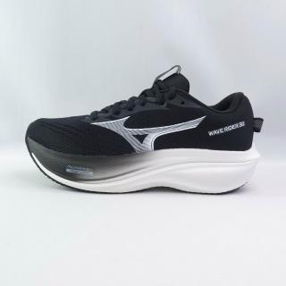 【MIZUNO 美津濃】WAVE RIDER 30 SW 男女慢跑鞋 4E超寬楦 (J1GU262181黑x白)