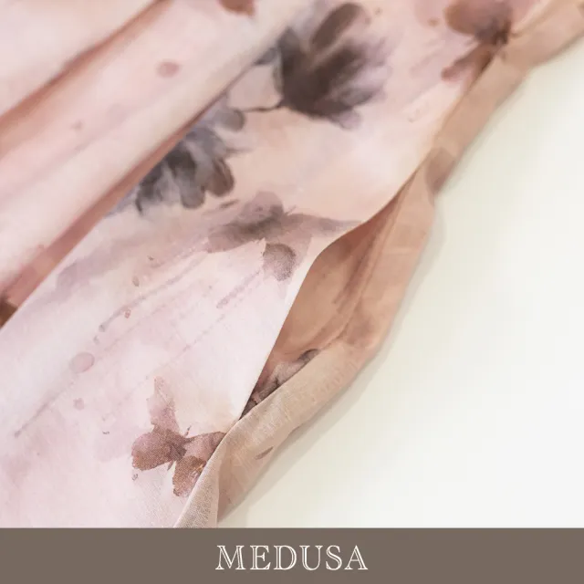 【MEDUSA 曼度莎】現貨-約會天絲棉粉霧蝴蝶收腰小洋裝（M-XL）｜洋裝推薦 小禮服 約會穿搭