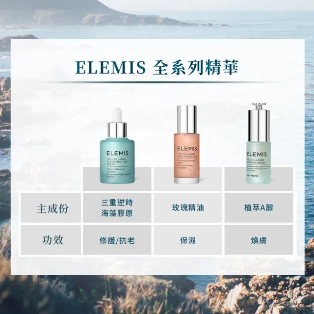 【ELEMIS 愛莉美】全能逆時精華15ml送精油卸妝膏50g(#小藍寶★保養入門)