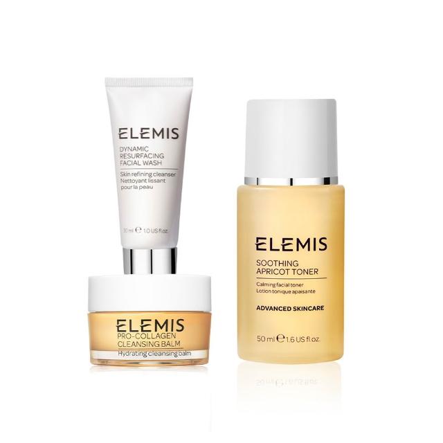 【ELEMIS 愛莉美】NO.1卸妝膏新客入門組(卸妝膏 20G+洗面乳30ml+化妝水50ml)