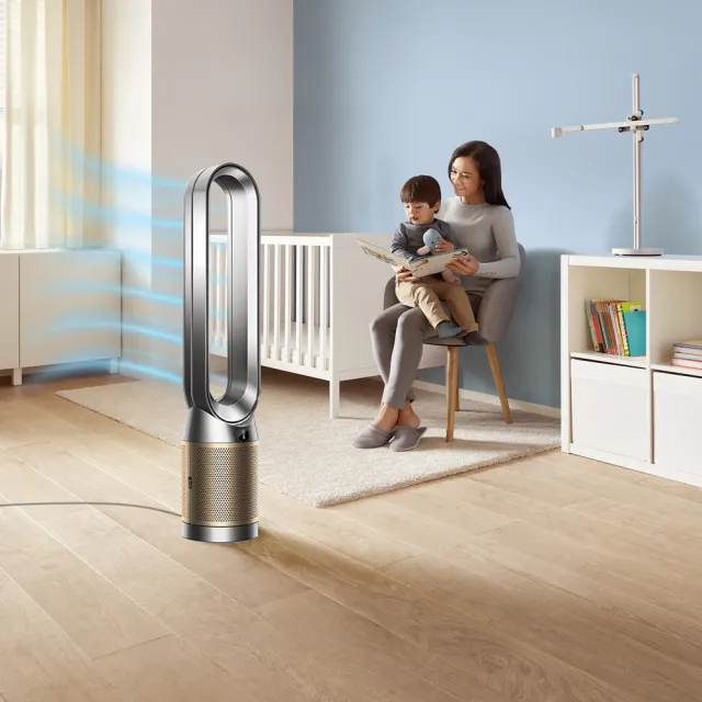 【dyson 戴森】TP12 Purifier Cool De-NOx 二合一甲醛NOx偵測涼風空氣清淨機(鎳金色)