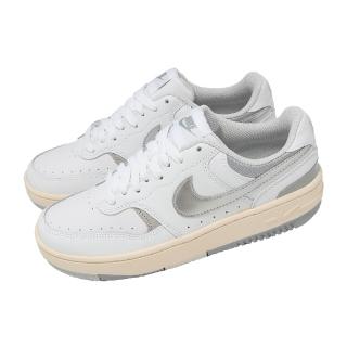 【NIKE 耐吉】休閒鞋 W Gamma Force 女鞋 白 皮革 厚底 增高 運動鞋 HQ1674-100