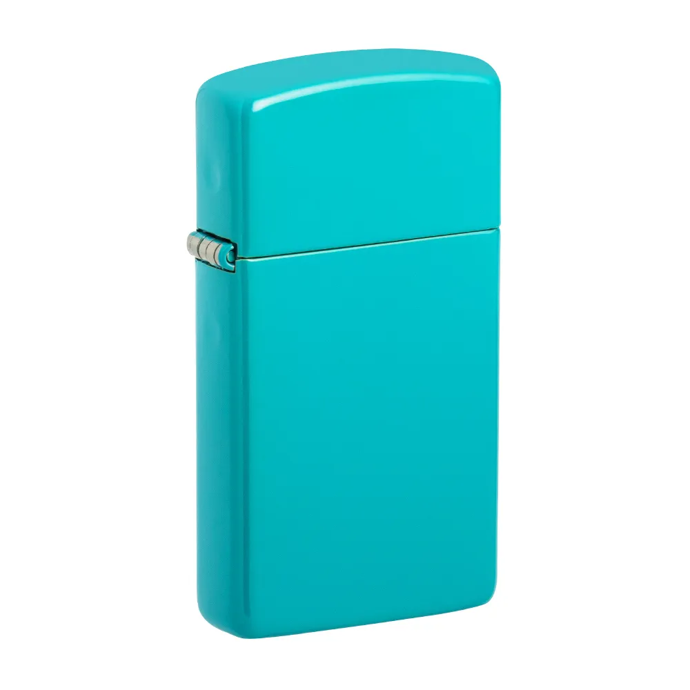 【Zippo】窄版淺綠松石色-素面-防風打火機(美國防風打火機)