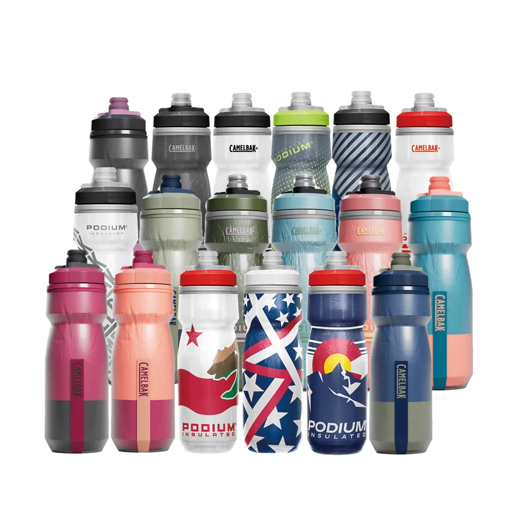 【CAMELBAK】620ml Podium Chill 保冷噴射水瓶(Camelbak / 雙倍保冷 / 自行車水壺)