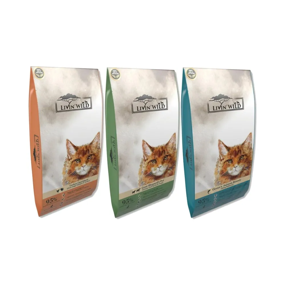 【Livin Wild  野宴】紐西蘭全齡貓無榖配方 15lb/6.8kg(貓糧、貓飼料、貓乾糧)