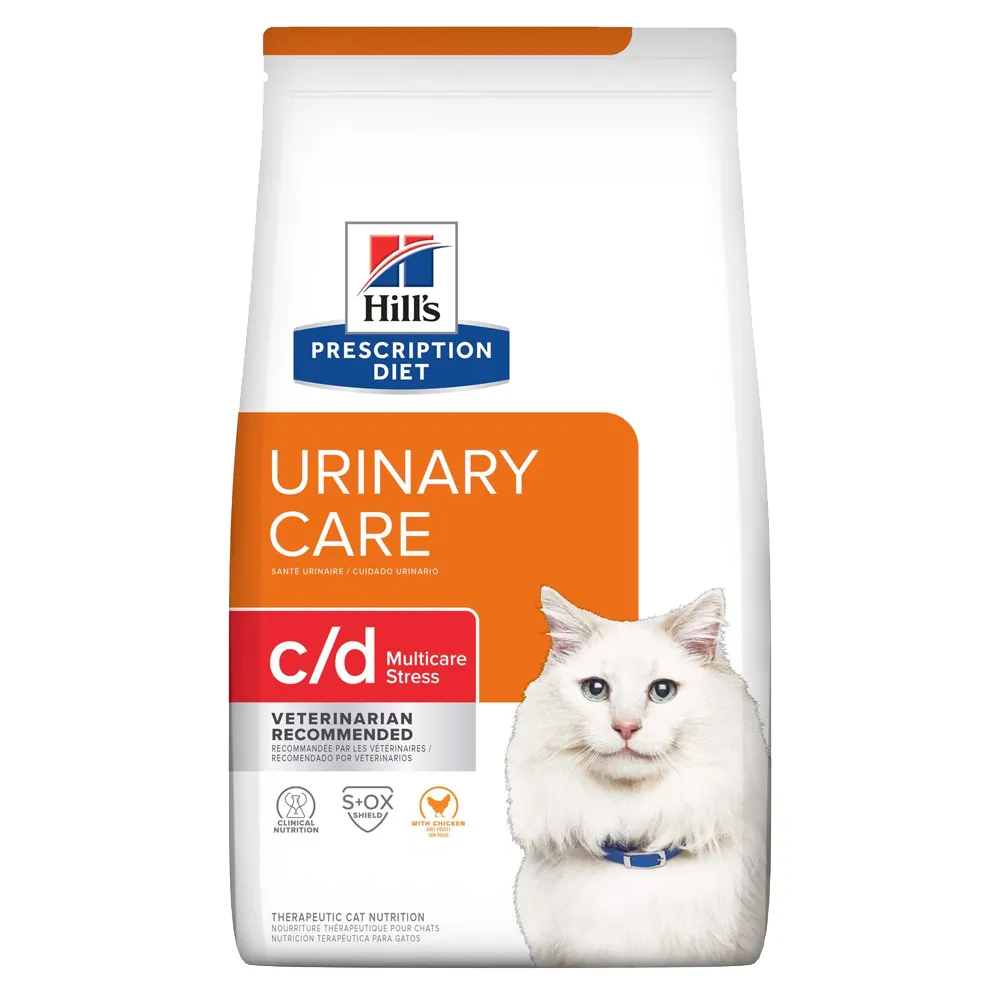 【Hills 希爾思】貓 c/d Multicare Stress 4磅(泌尿道護理 舒緩緊迫處方 貓飼料)