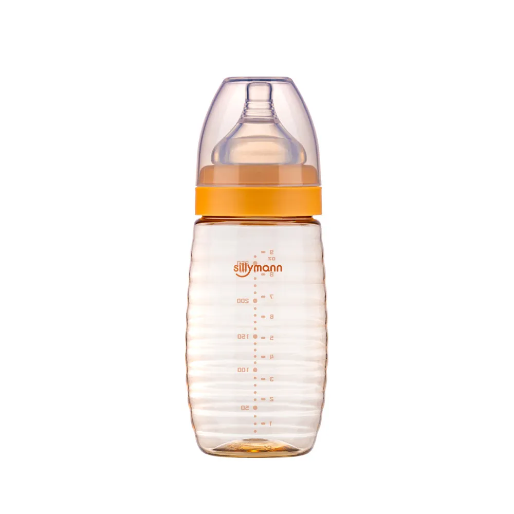 【sillymann】寬口徑母乳實感PPSU輕巧設計款蜂蜜奶瓶(260ml)