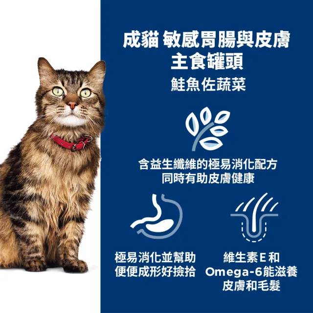 【Hills 希爾思】官方直營 成貓主食罐 泌尿道毛球/完美體重/敏感胃腸/完美消化 82公克×24入(貓罐頭)