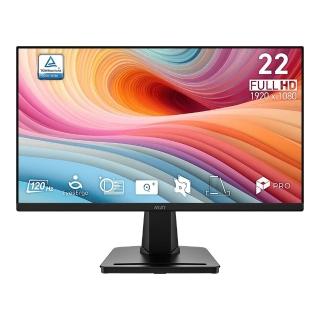 【MSI 微星】2入組★PRO MP225 E12VL 22型 120Hz 平面美型商用螢幕(TUV護眼認證/HDMI/1ms)