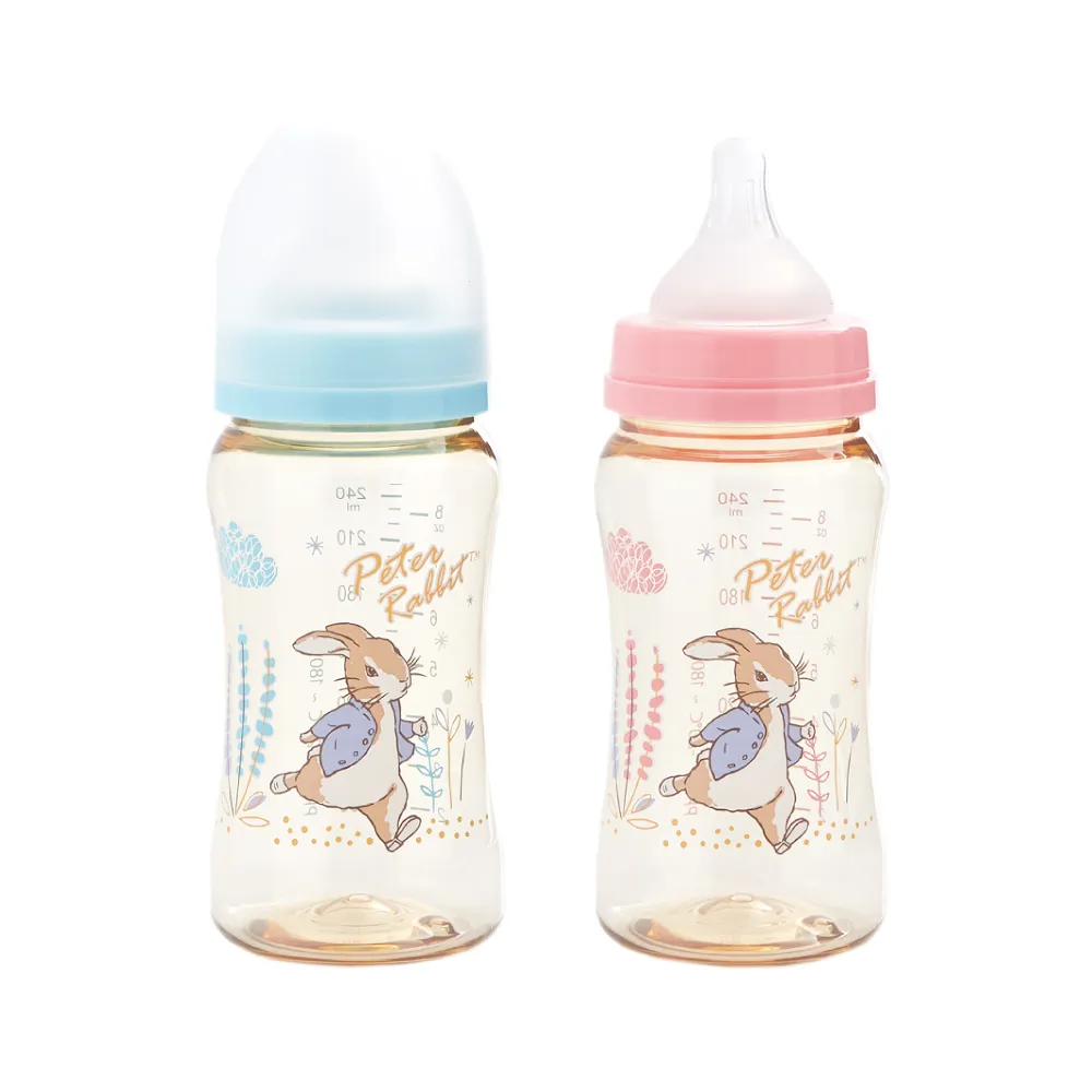 【奇哥】比得兔PPSU寬口奶瓶-240ml(2色選擇)