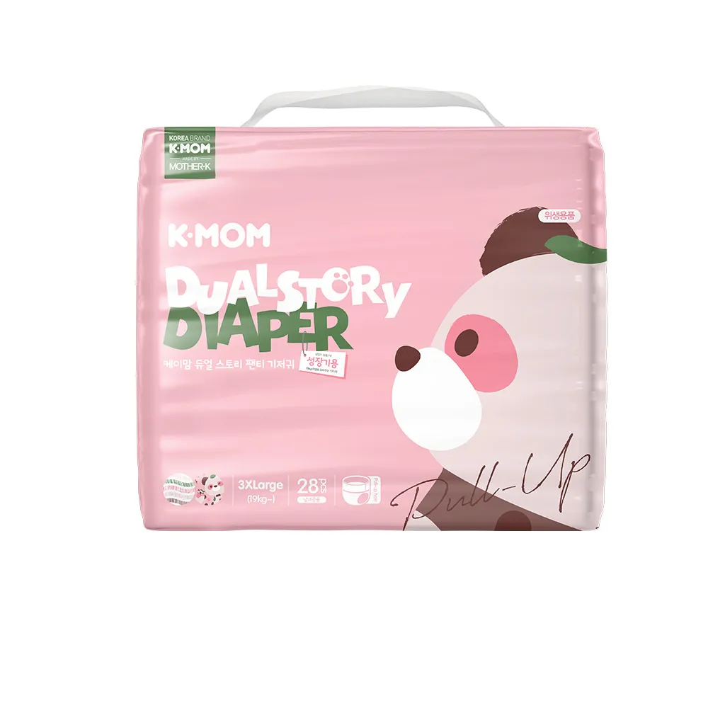 【MOTHER-K】頂級超薄瞬吸玩睡褲/褲型尿布-3XL 箱購(28片/包*3)