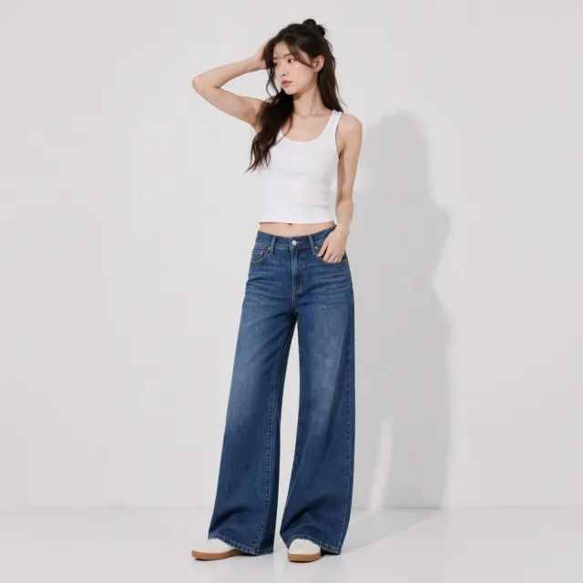 【LEVIS】女生牛仔褲 直筒褲 寬褲 錐形褲 女生褲子 提臀 多款任選 熱賣單品
