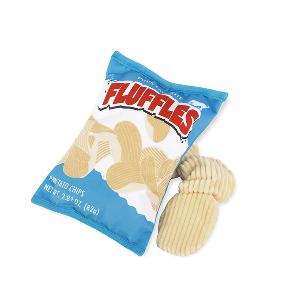 【P.L.A.Y.】零食特攻隊 絨毛洋芋片 狗玩具 發聲 寵物玩具