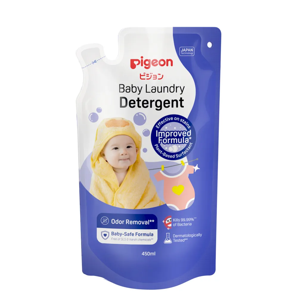 【Pigeon 貝親】嬰兒洗衣精補充包450ml(嬰兒洗衣 補充包)