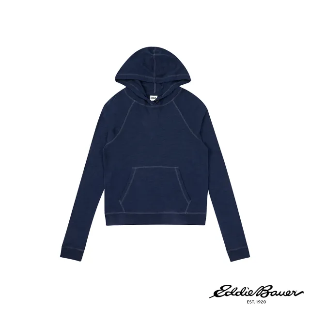 【Eddie Bauer】女性長袖棉質親膚連帽上衣 任選 21690144