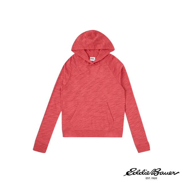 【Eddie Bauer】女性長袖棉質親膚連帽上衣 任選 21690144