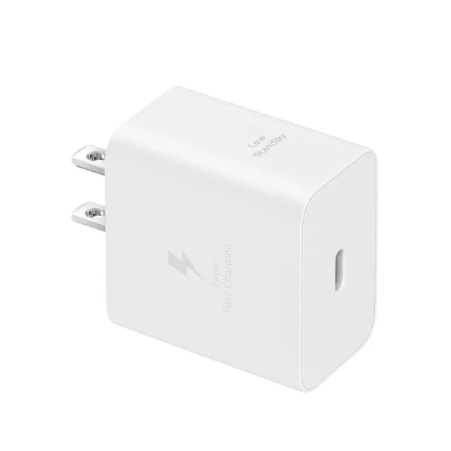 【Samsung 三星】原廠新款 45W 快充旅充組 Type C -白 內附5A/1.8m快充線（EP-T4511）