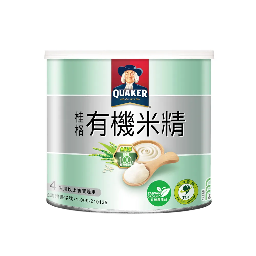 【QUAKER 桂格】有機米精300gx3罐
