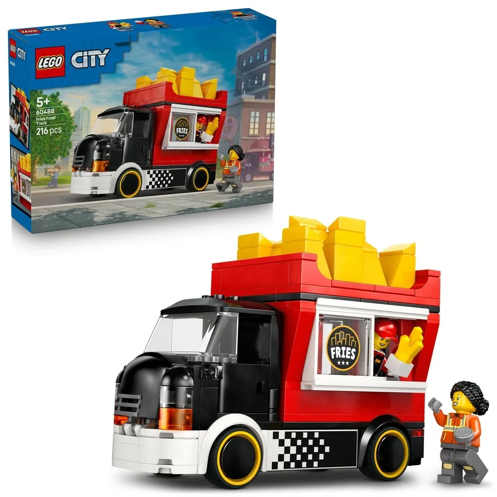 【LEGO 樂高】城市系列 60488 薯條餐車(玩具車 創意力遊戲 積木 兒童玩具)
